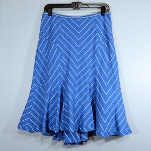 2/$30 Anthro Odille Striped Midi Skirt Size 6